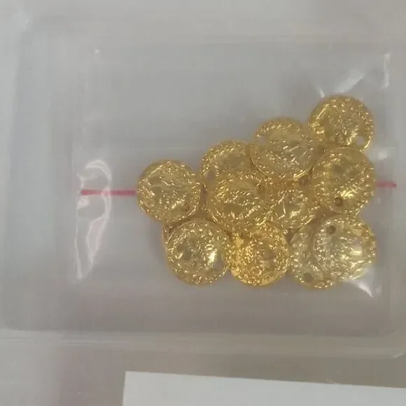 Annie's Simply Beads Kit of the Month Club Royal Coins Necklace and Earrings Set - Picture 6 of 6